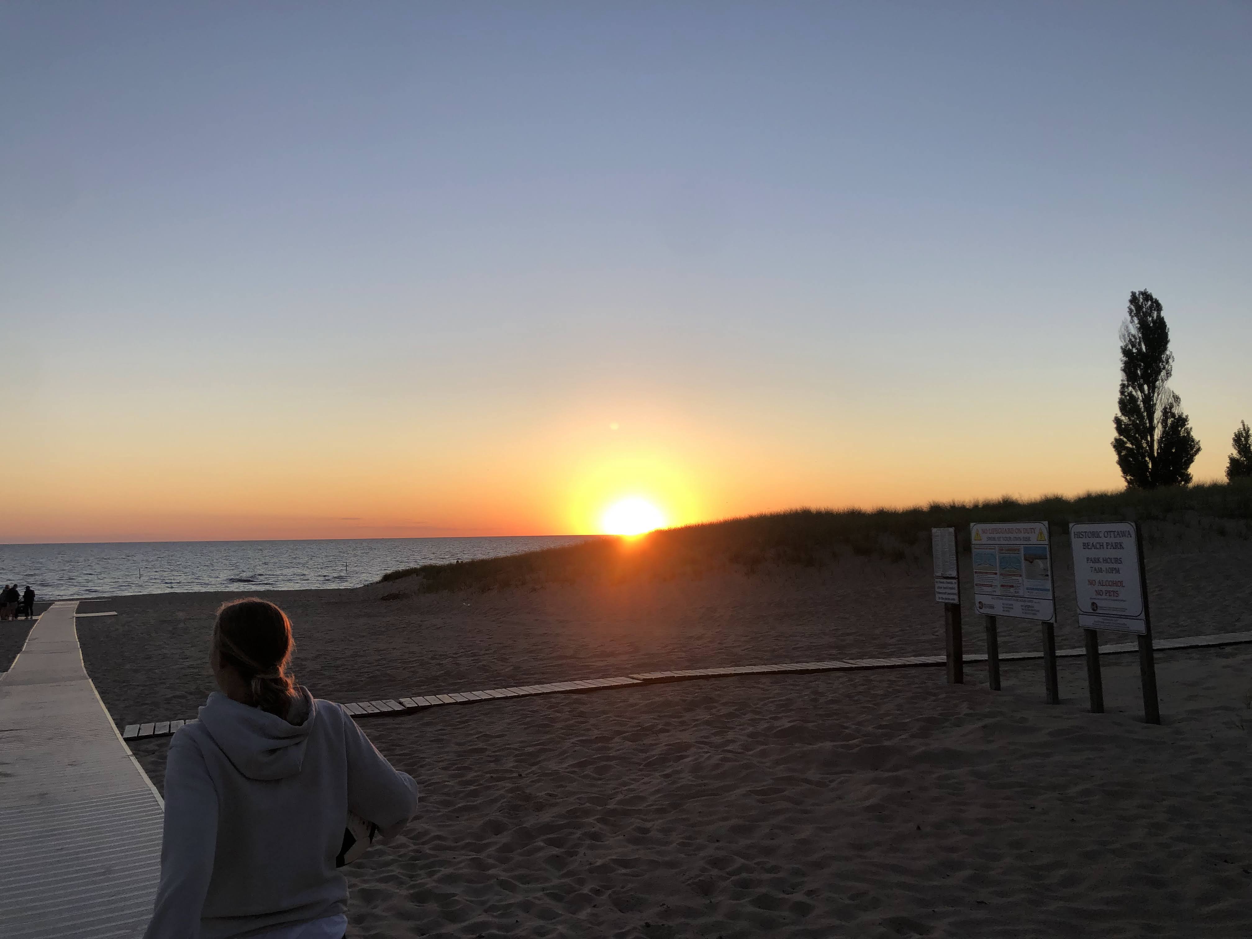 Boardwalk sunset